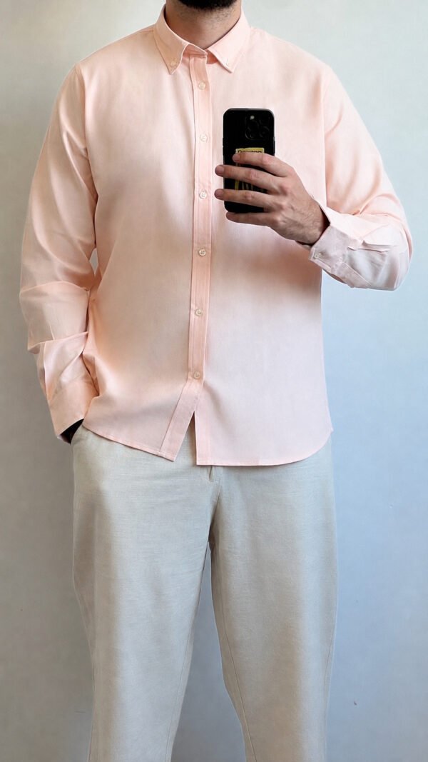 Camisa Manga Larga Salmón
