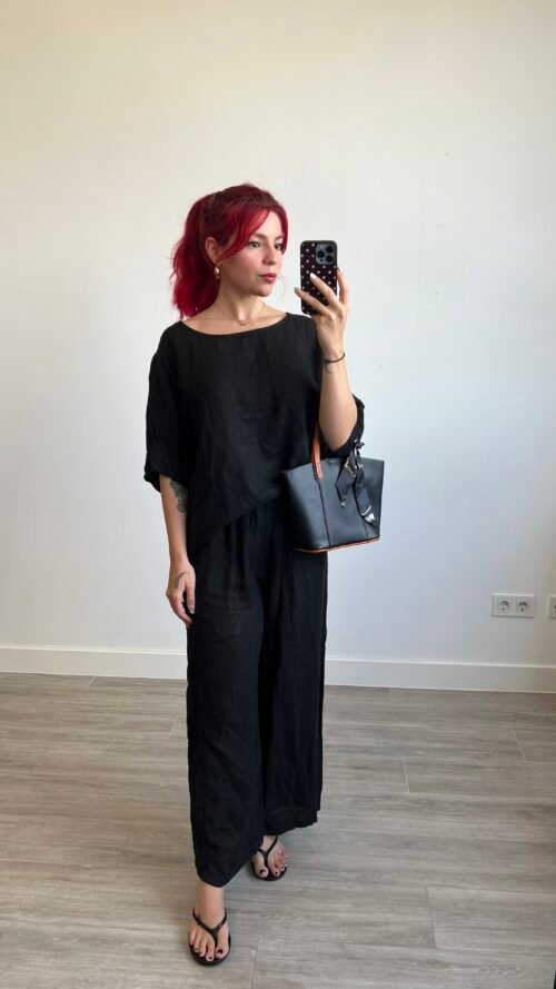 IMG_7813 Conjunto Blusa y Pantalón con Alforza