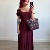Vestido Mangas Globo