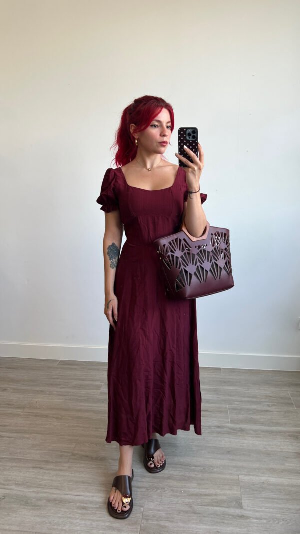Vestido Mangas Globo